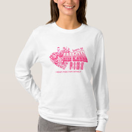 Borstkanker Fighter Pink Ribbon Inspirerend T-shirt