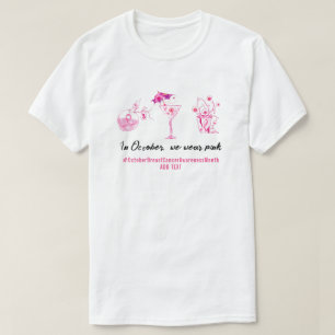 Borstkanker Fighter Pink Ribbon Inspirerend T-shirt