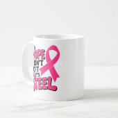 Borstkanker Fighter Pink Ribbon Warrior Survivor Koffiemok (Voorkant links)