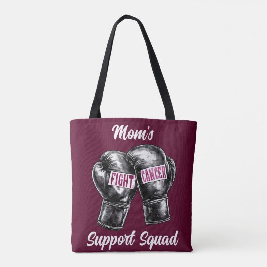 Borstkanker Fighter Support Squad Tote Bag (Achterkant)