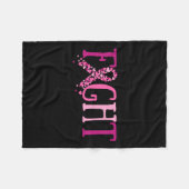 Borstkanker Fleece Deken (Voorkant (Horizontaal))