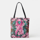 Borstkanker Floral Dier Huid Textuur Gift Tote Bag (Achterkant)
