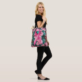 Borstkanker Floral Dier Huid Textuur Gift Tote Bag (Op model)