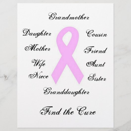 Borstkanker Flyer (Voorkant)