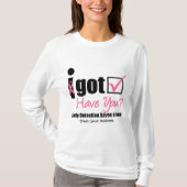 Borstkanker Gecontroleerd krijgen v5 T-shirt (Voorkant)