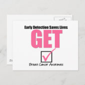 Borstkanker Gecontroleerde v4 krijgen Briefkaart (Voorkant / Achterkant)