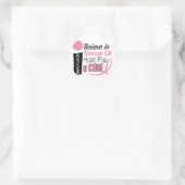 Borstkanker GELEVE DREAM HOPE Ronde Sticker (Tas)