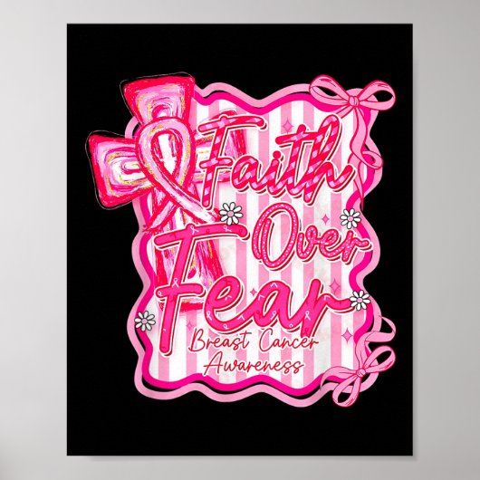 Borstkanker geloof over angst Coquette Poster (Voorkant)