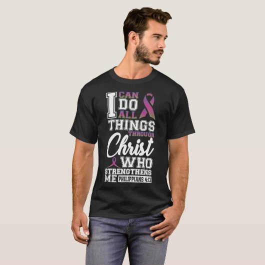 Borstkanker Gemetastaseerde borstkanker Ik kan Al T-shirt (Voorkant volledig)