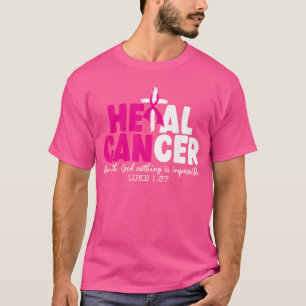 Borstkanker Genezen Geloven God Christelijk Borstk T-shirt
