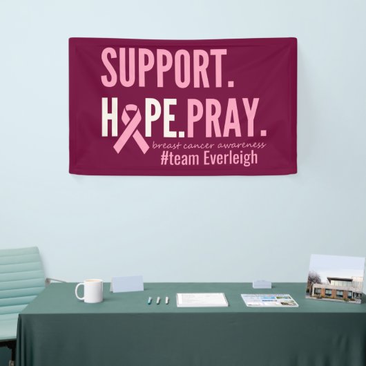 Borstkanker Gepersonaliseerd Bannerteken Spandoek (Beurs)
