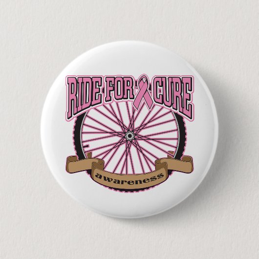 Borstkanker, gerijpt voor huiden ronde button 5,7 cm (Voorkant)