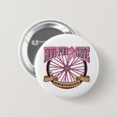 Borstkanker, gerijpt voor huiden ronde button 5,7 cm (Voorkant /achterkant)