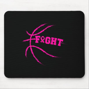 Borstkanker gevecht basketballer roze lint muismat
