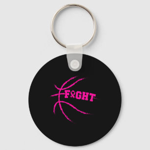 Borstkanker gevecht basketballer roze lint sleutelhanger