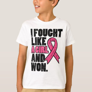 Borstkanker gevochten als meisje won bewustzijn ov t-shirt
