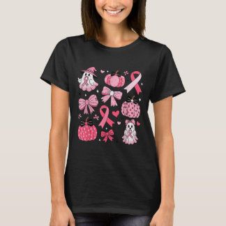 Borstkanker Ghost Coquette Bow Pink Pumpkin Hall T-shirt