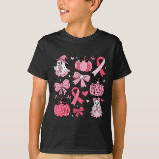 Borstkanker Ghost Coquette Bow Pink Pumpkin Hall T-shirt