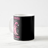 Borstkanker Ghost Witch Oktober Roze Bewuste Vrouw Koffiemok (Voorkant links)