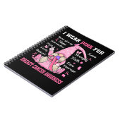 Borstkanker Gnome I Draag roze voor borstkanker Notitieboek (Linkerzijde)