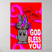 Borstkanker God zegene jou Poster (Voorkant)