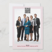 Borstkanker goud roze kerstboom bedrijf feestdagenkaart (Achterkant)