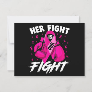 Borstkanker Haar strijd is onze strijd tegen borst Briefkaart