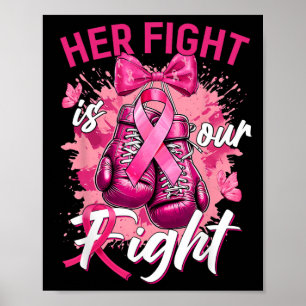 Borstkanker Haar strijd is onze strijd tegen borst Poster
