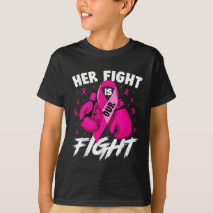 Borstkanker Haar strijd is onze strijd tegen borst T-shirt