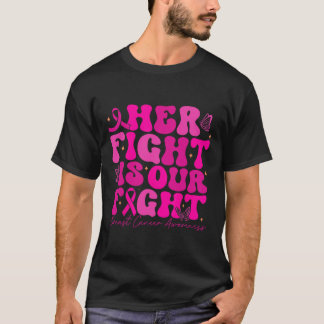 Borstkanker Haar strijd is onze strijd tegen borst T-shirt