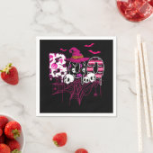 Borstkanker Halloween Costume Boo met heks Pet Servet (Insitu)