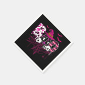 Borstkanker Halloween Costume Boo met heks Pet Servet (Hoek)