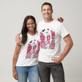 Borstkanker Halloween Geest Boho T-shirt (Unisex)