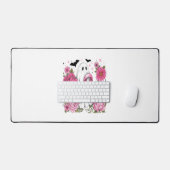Borstkanker Halloween Ghost Boho Bureaumat (Keyboard & Muis)