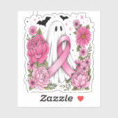 Borstkanker Halloween Ghost Boho Sticker (Vel)