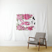 Borstkanker Halloween Ghost Boho Wandkleed (In Situ (horizontaal))