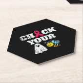 Borstkanker Halloween Kartonnen Onderzetters (Schuin)