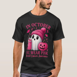 Borstkanker Halloween Vrouwen in oktober We Draag  T-shirt