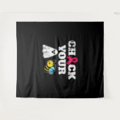 Borstkanker Halloween Wandkleed (Voorkant (horizontaal))