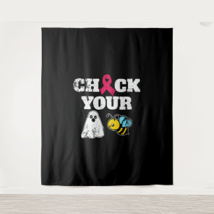 Borstkanker Halloween Wandkleed