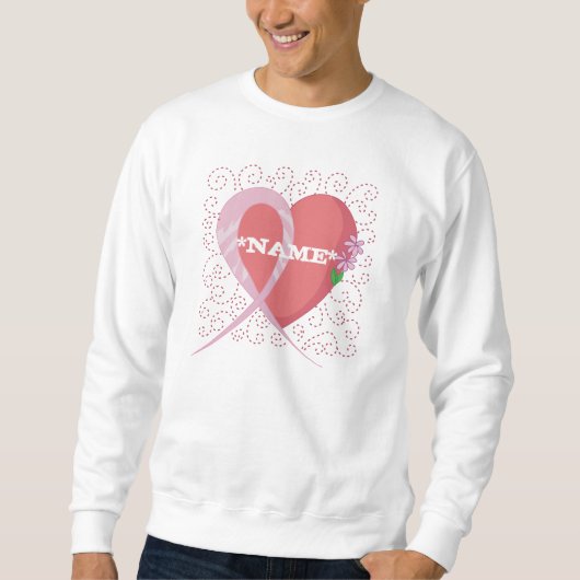 Borstkanker Harder Gepersonaliseerd Sweatshirt (Voorkant)