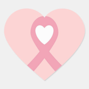 Borstkanker Hart Sticker