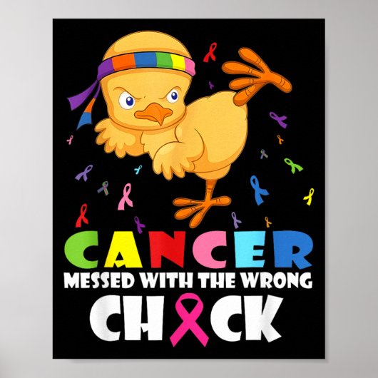 Borstkanker heeft de verkeerde chick lastig gevall poster (Voorkant)