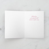 Borstkanker Herstel Sentimentele Roze Weide Kaart (Binnen)