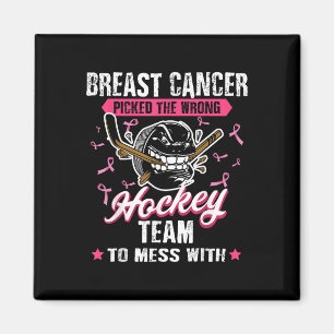 Borstkanker Hockey Team Roze Bewustheid Klont Pa Magneet
