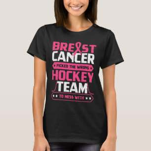 Borstkanker Hockey Team Roze Bewustheid Klont Pa T-shirt