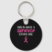 Borstkanker Hoe overlevenden eruit zien Bewustzijn Sleutelhanger (Voorkant)