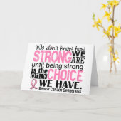 Borstkanker hoe sterk we zijn kaart (Gele Bloem)