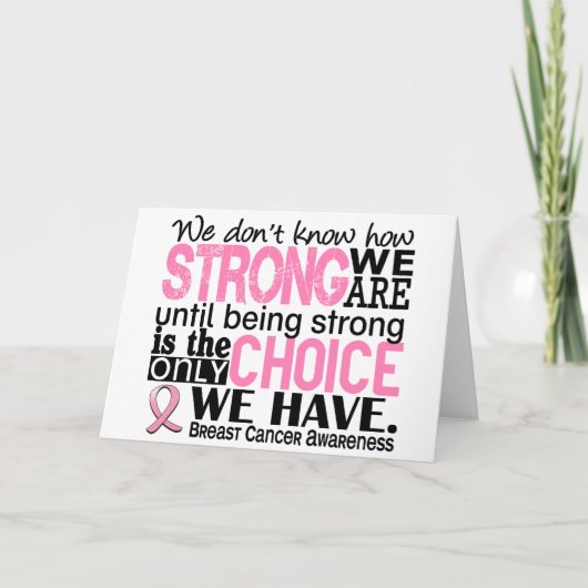 Borstkanker hoe sterk we zijn kaart (Voorkant)