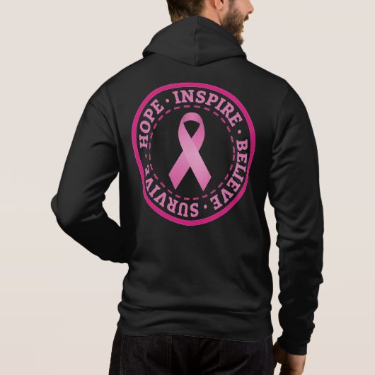 Borstkanker Hoodie (Achterkant)